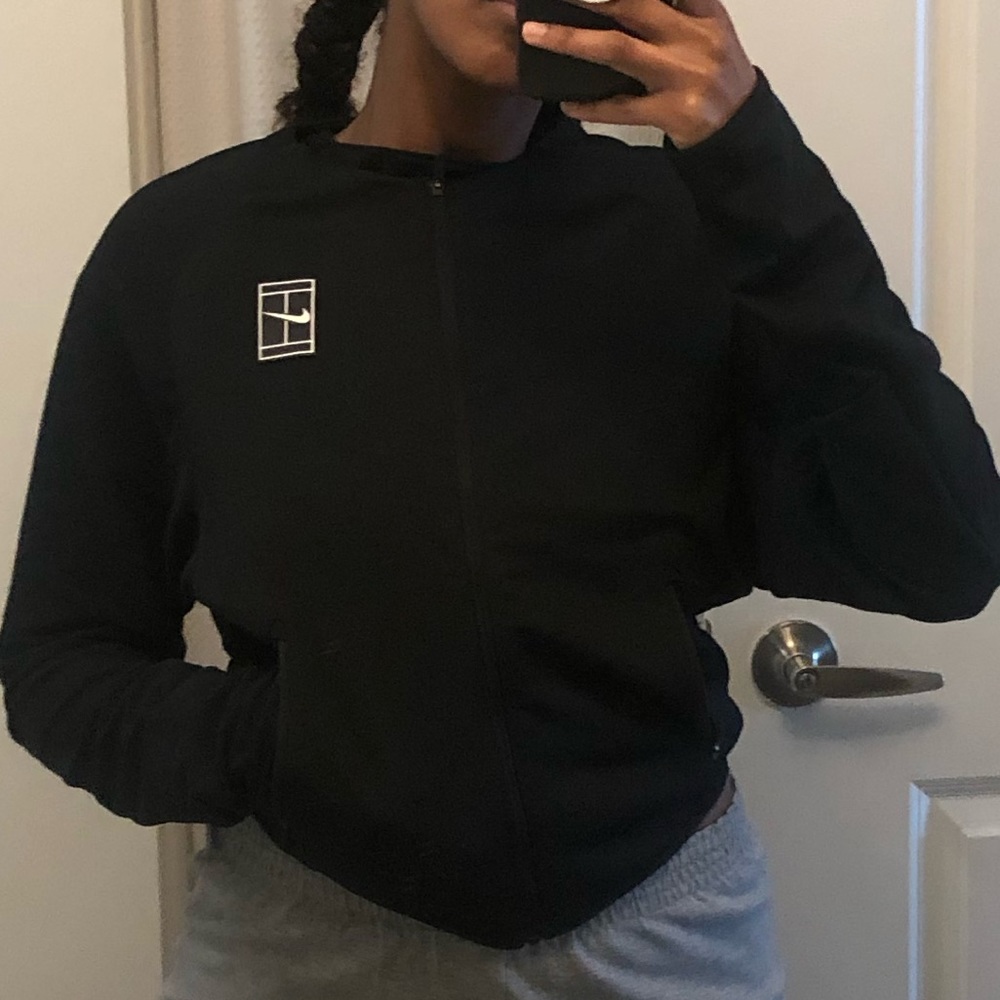 Nike Dri-Fit Cropped hoodless Zip up Jacket